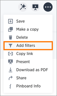 add pinboard filters