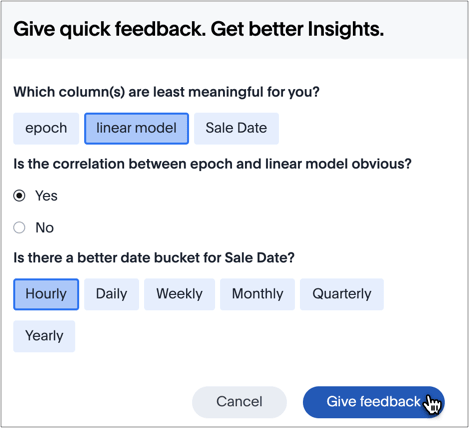 insight feedback simple