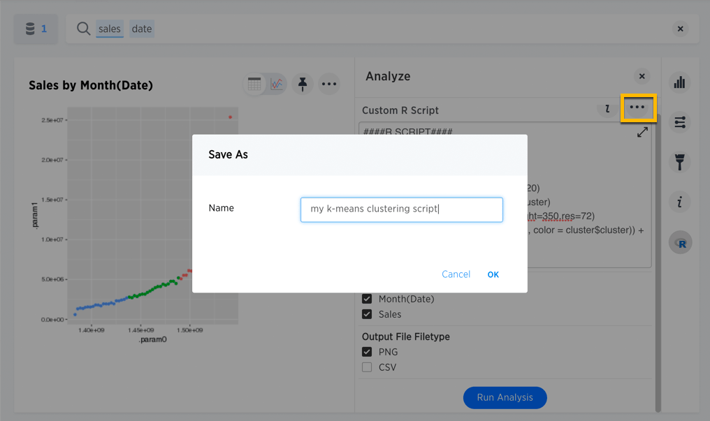 r save script