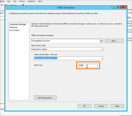 ssis batch size