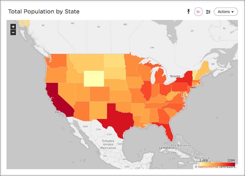 state level geo area chart