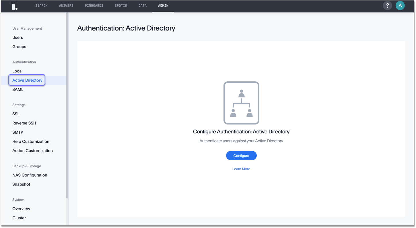 Admin Console - Active Directory