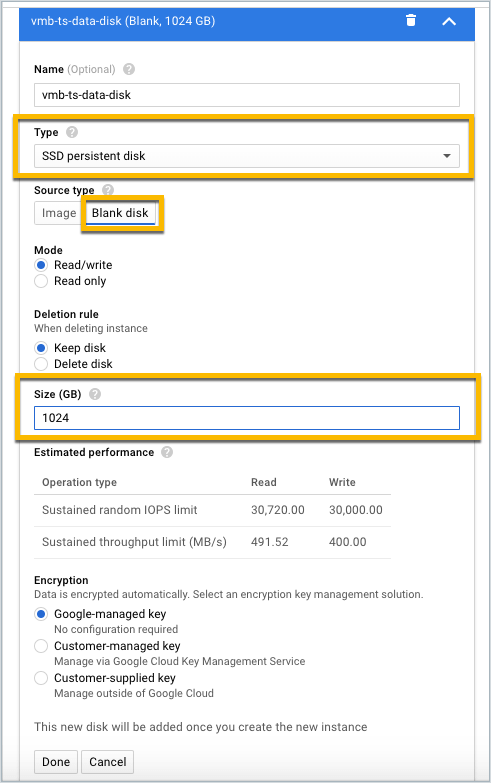 Configure your disk