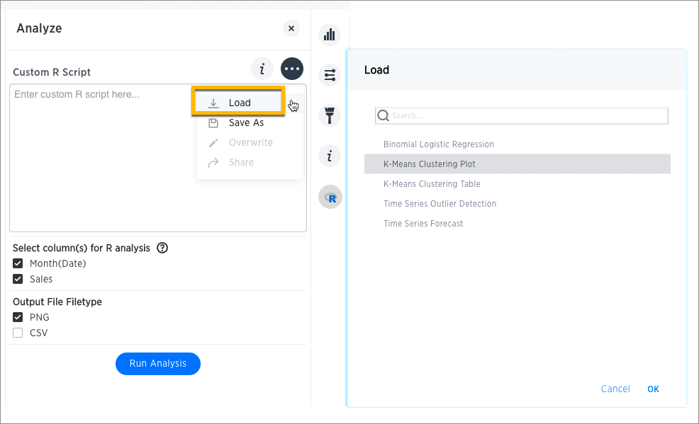 r script load prebuilt