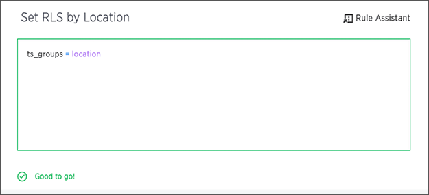 rls enter expression