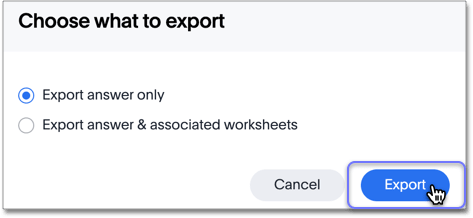 Click Export