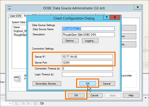 ssis client configuration dialog