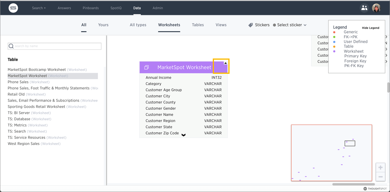 worksheet viewer schema