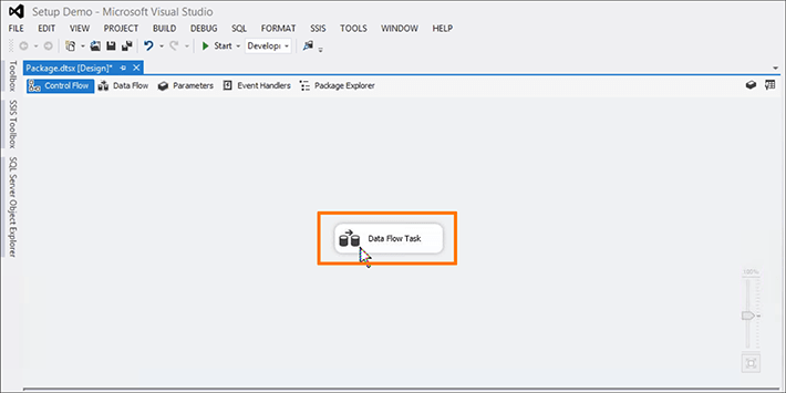 ssis data flow task icon