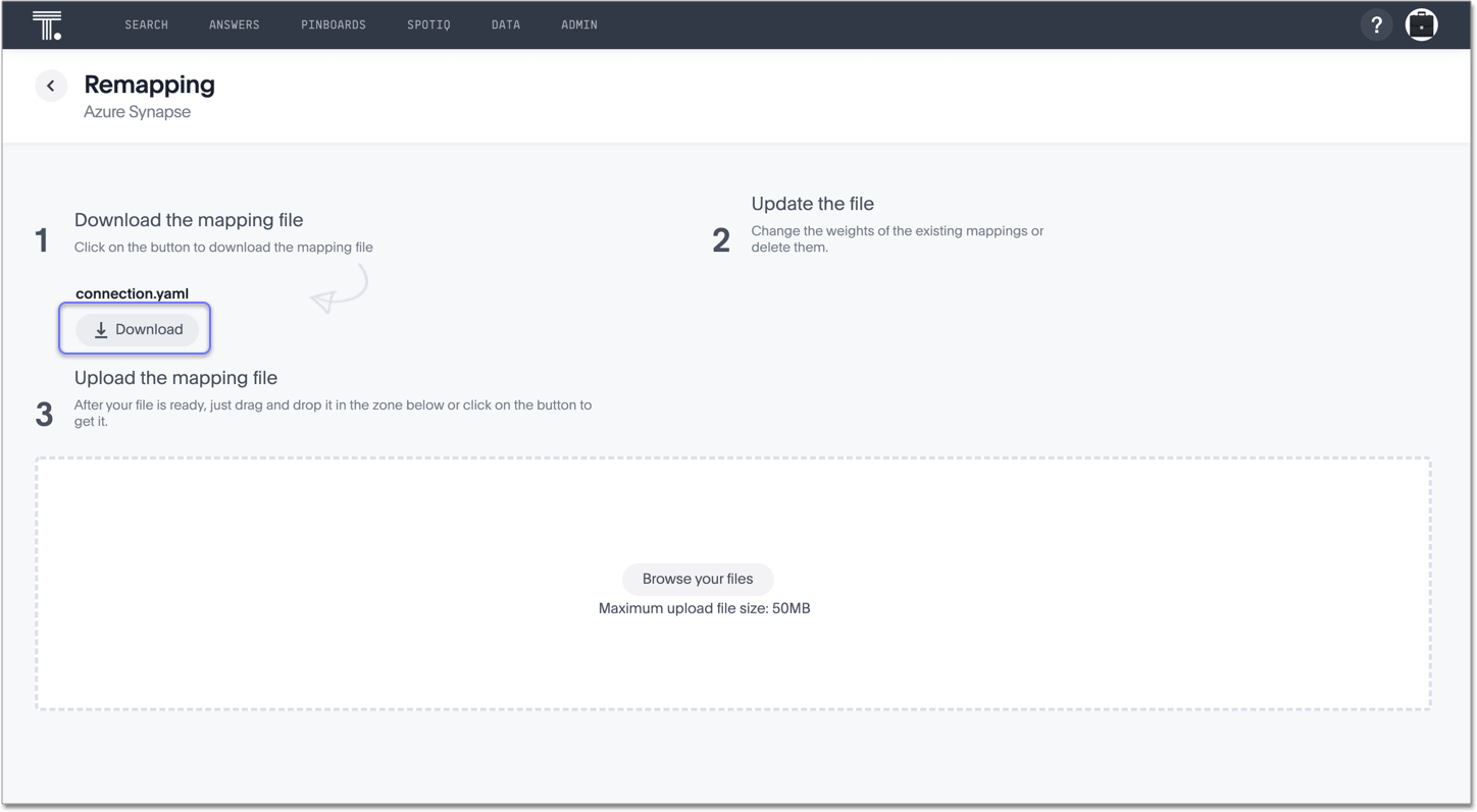 Download the source mapping file