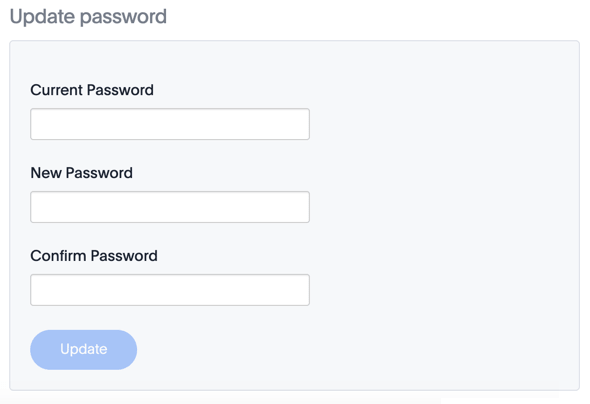 update password