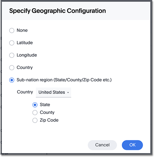 partner connect geo config