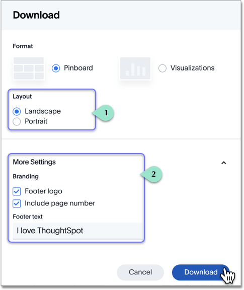 PDF export as Pinboard