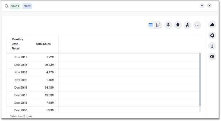 r basic table search result