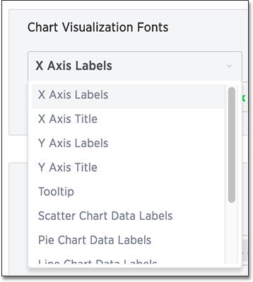 choose chart font label