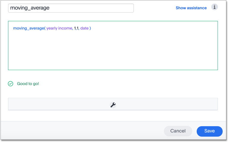 moving average formula