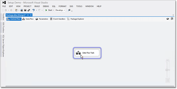 ssis data flow task icon