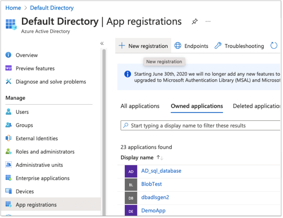 azure app registrations