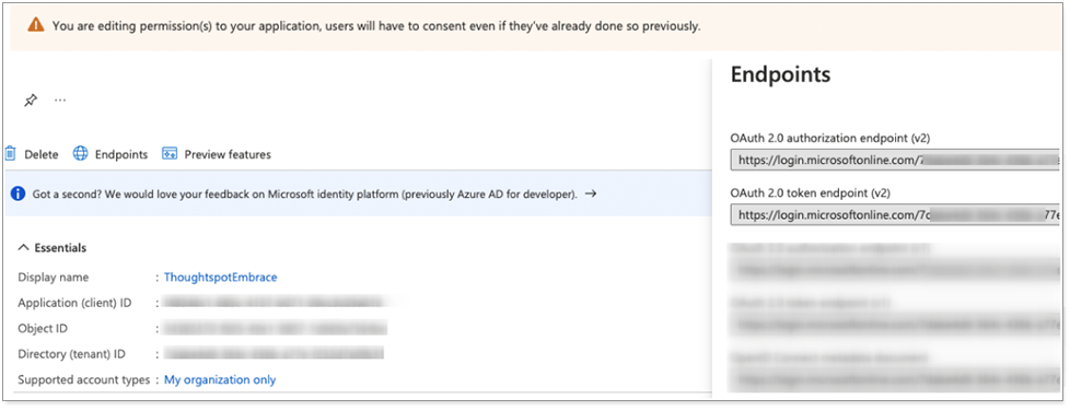 azure application endpoints