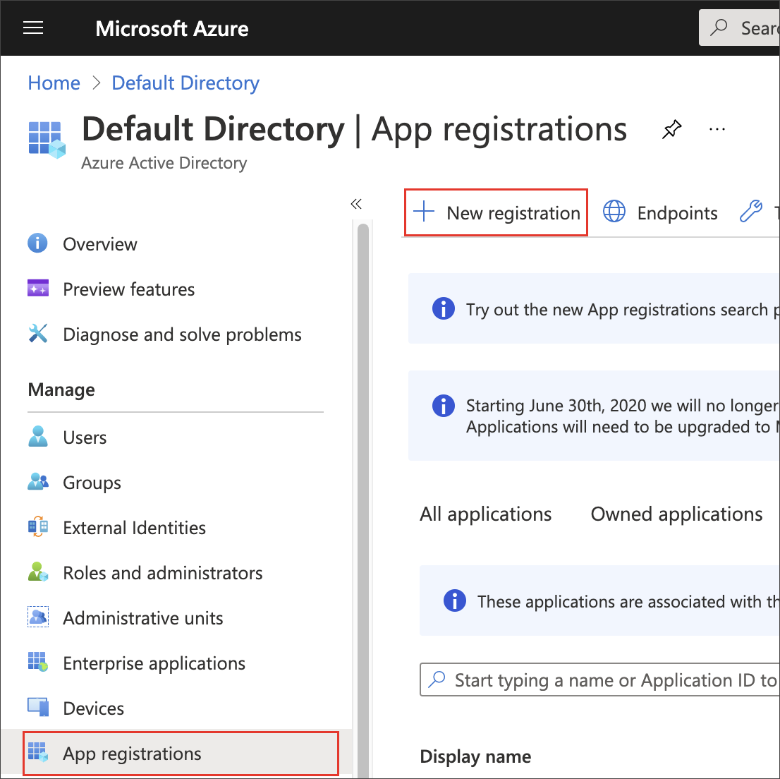 azure portal reg