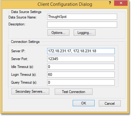 odbc configure dialog