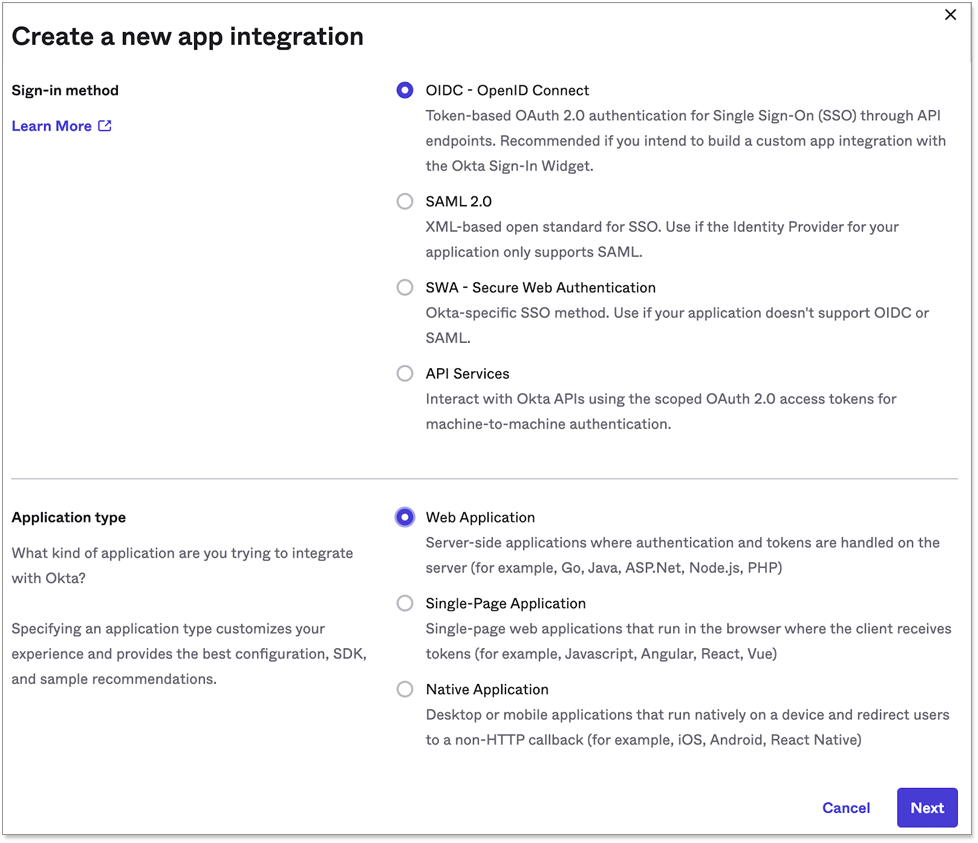 redshift oauth okta app int