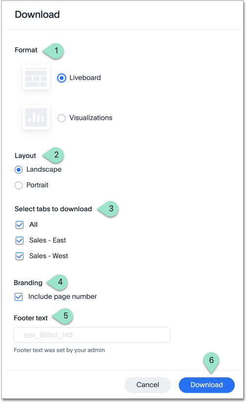 PDF export as Liveboard