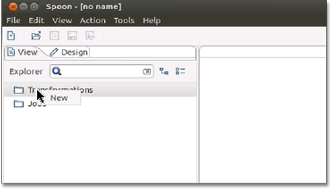 View > Transformations > New